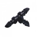 Double Barbed 1/4" Tee - 10 pack